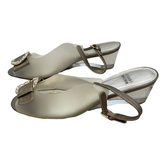 Stuart Weitzman Clear Buckled Heels - Picture 4 of 14